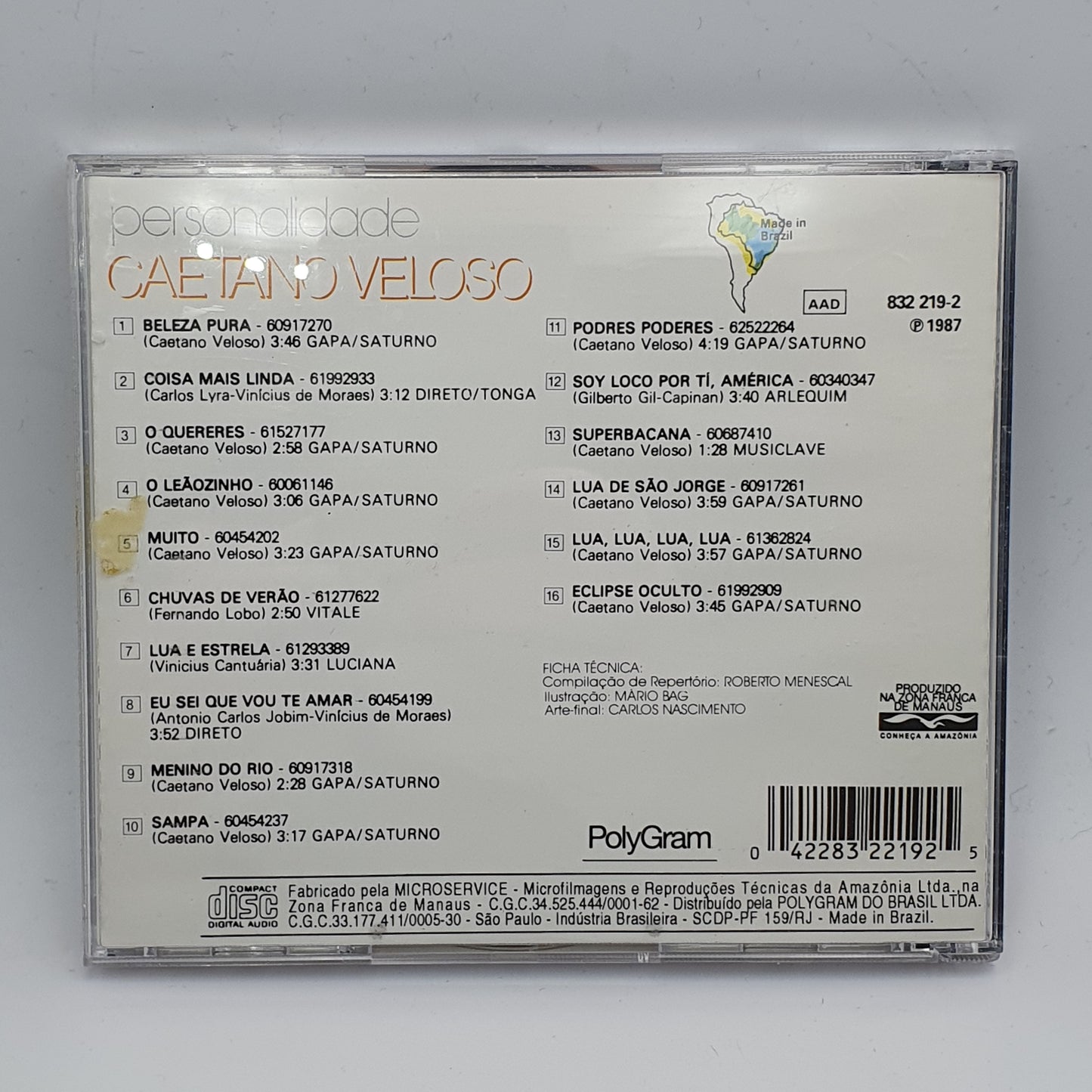 Caetano Veloso ‎– Personalidade