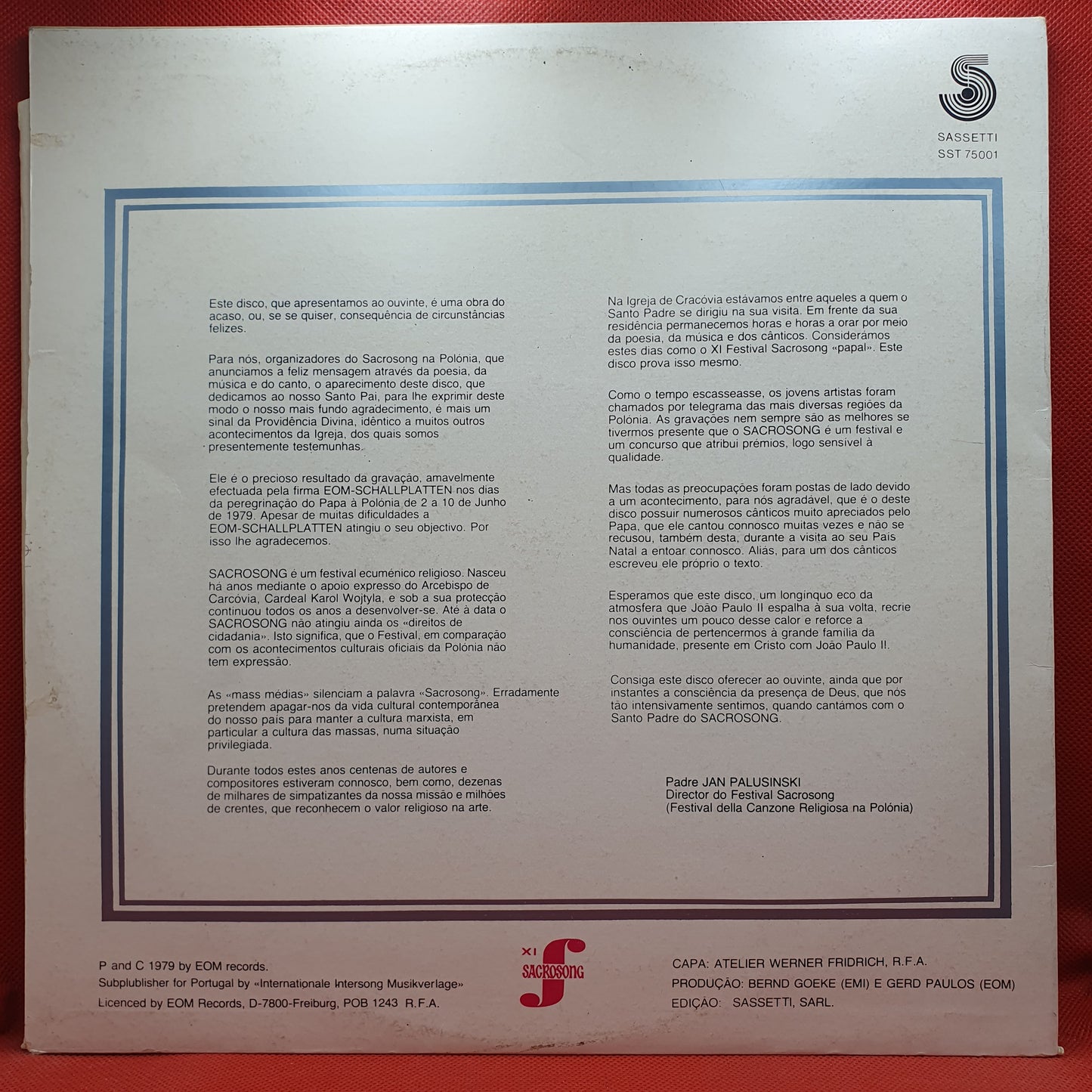 João Paulo II – Canta No Festival "Sacrosong"