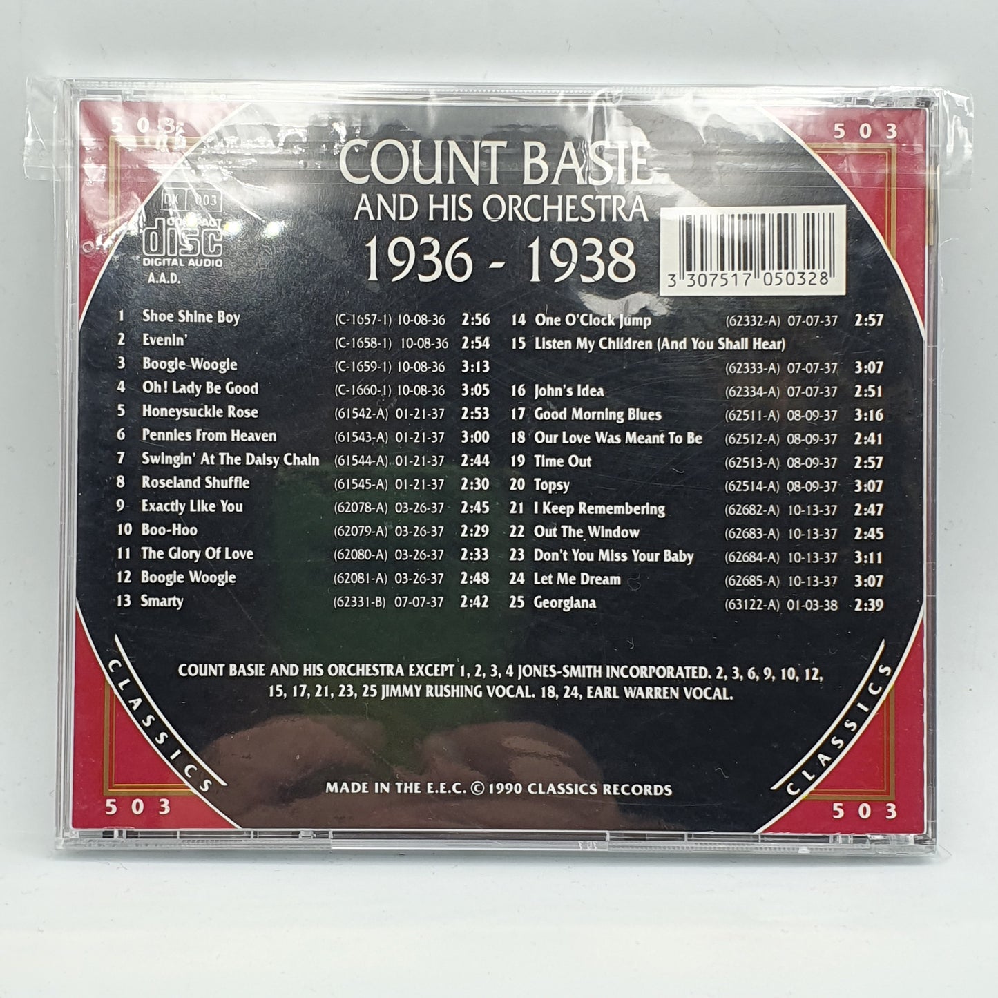 Count Basie And His Orchestra ‎– 1936-1938