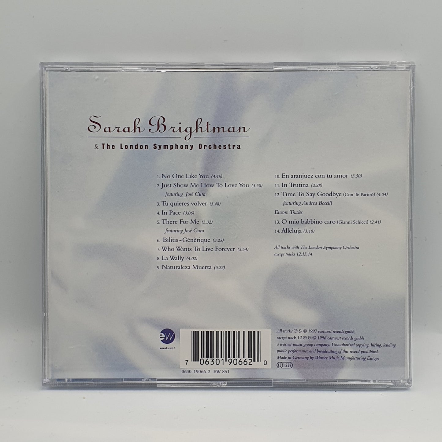 Sarah Brightman & The London Symphony Orchestra ‎– Timeless