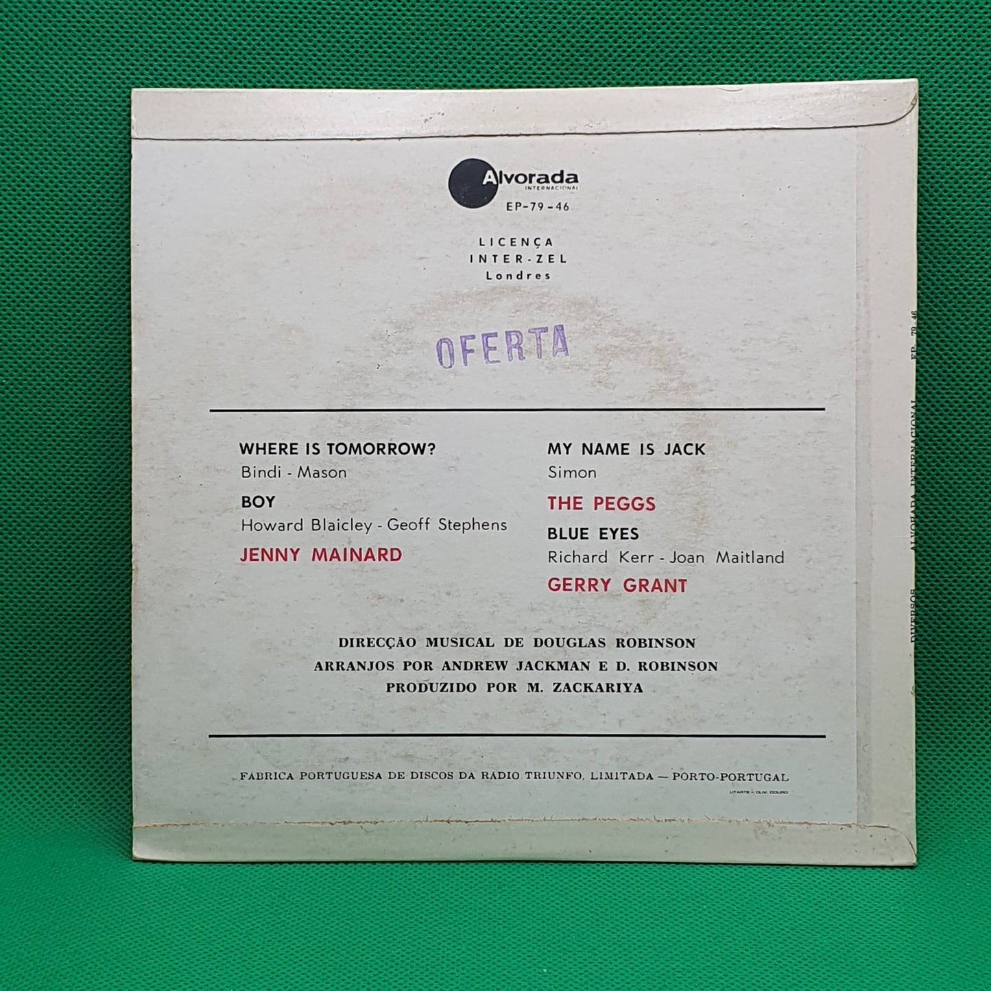 Various ‎– Where Is Tomorrow / Boy / My Name Is Jack / Blue Eyes