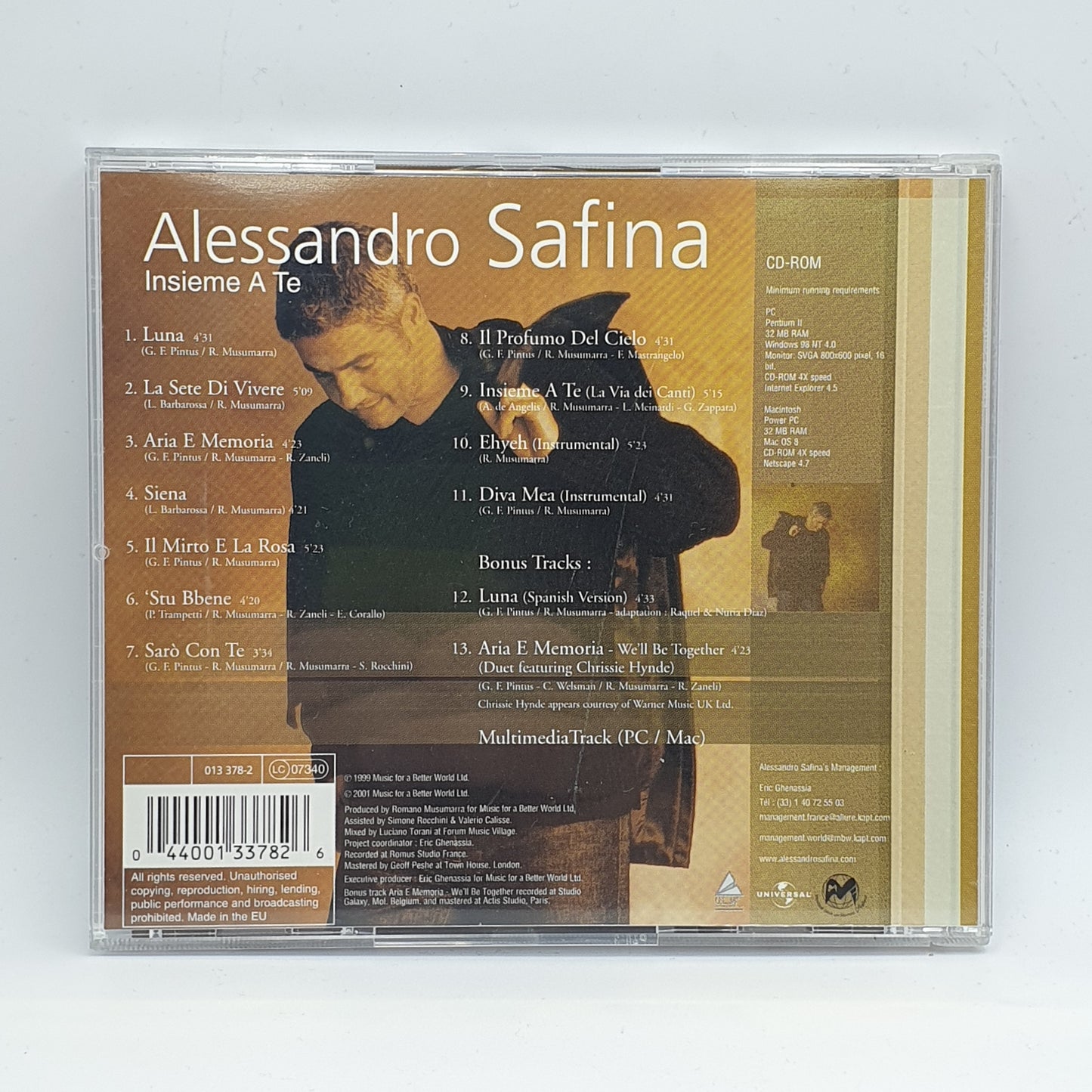 Alessandro Safina ‎– Insieme A Te