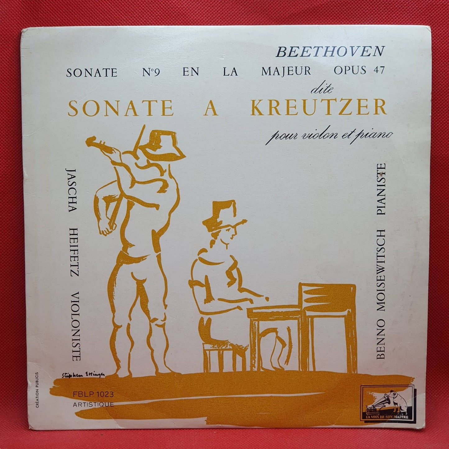 Beethoven - Jascha Heifetz, Benno Moiseiwitsch ‎– Sonate A Kreutzer