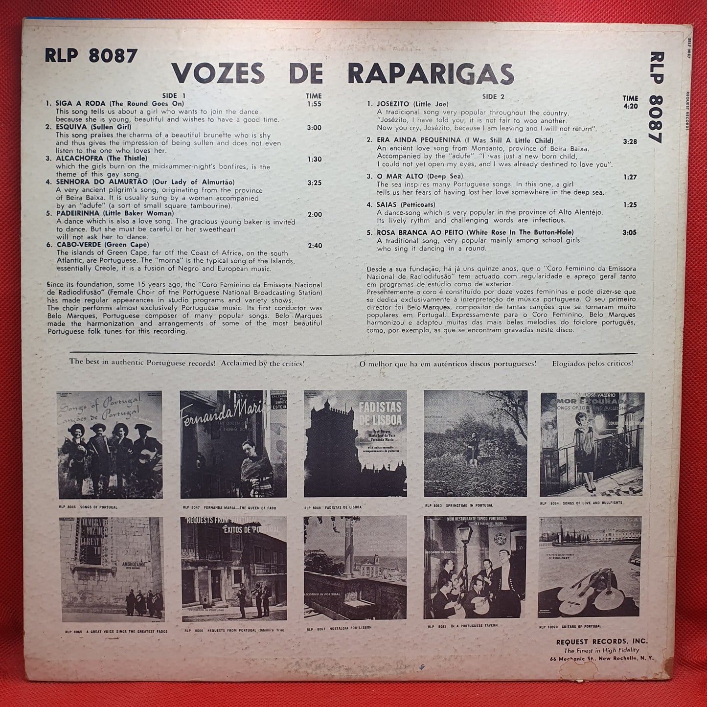 Coro Feminino da Emissora Nacional de Radiodifusão ‎– Vozes De Raparigas