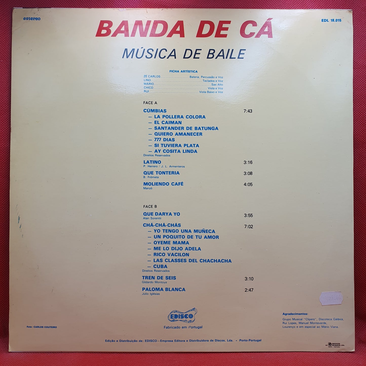 Banda de Cá ‎– Música de Baile