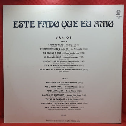 Various ‎– Este Fado Que Eu Amo