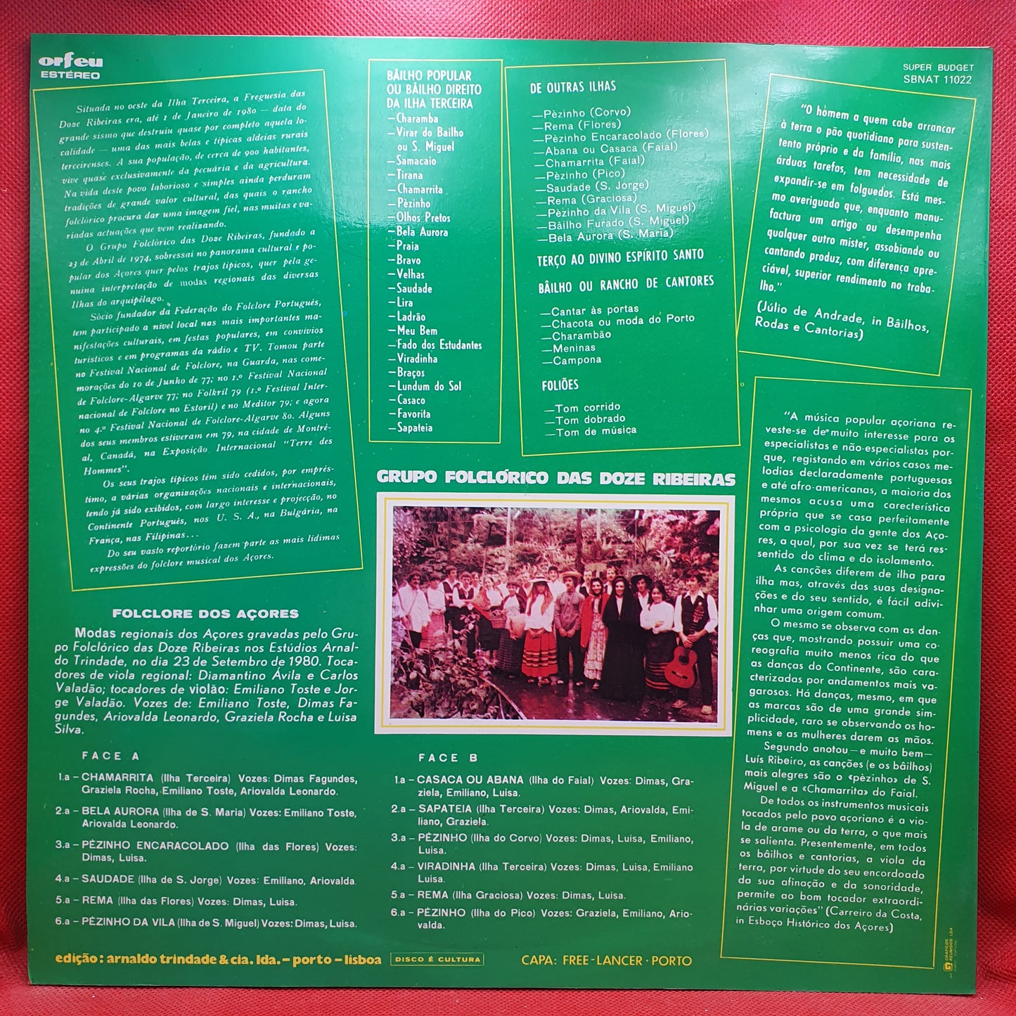 Grupo Folclórico Das Doze Ribeiras ‎– Açores