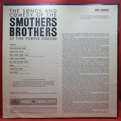 Smothers Brothers ‎– The Songs And Comedy Of The Smothers Brothers At The Purple Onion