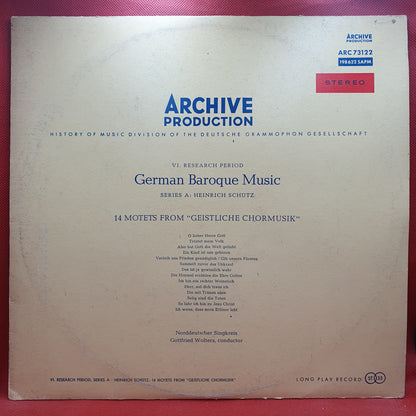 German Baroque Music, Heinrich Schütz ‎– 14 Motets From "Geistliche Chormusik"