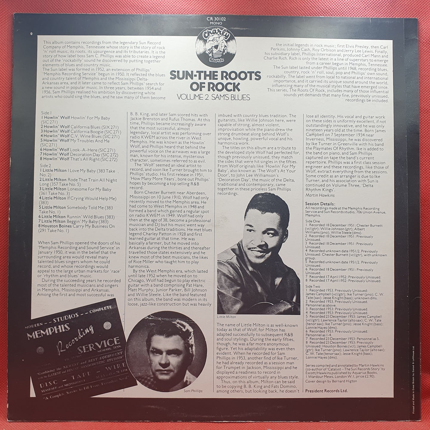 Various ‎– Sun: The Roots Of Rock: Volume 2: Sam's Blues