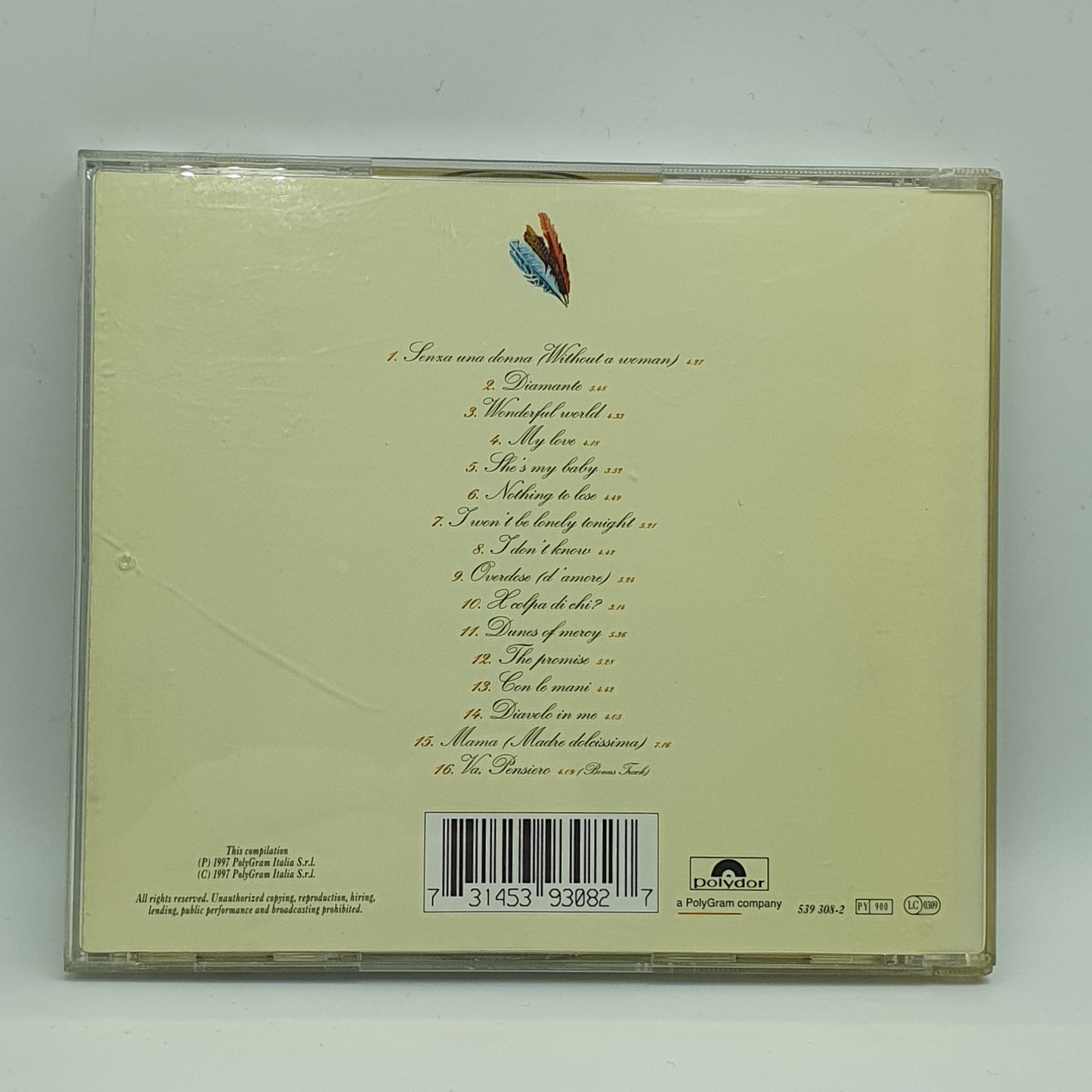 Zucchero ‎– The Best Of Zucchero Sugar Fornaciari's Greatest Hits