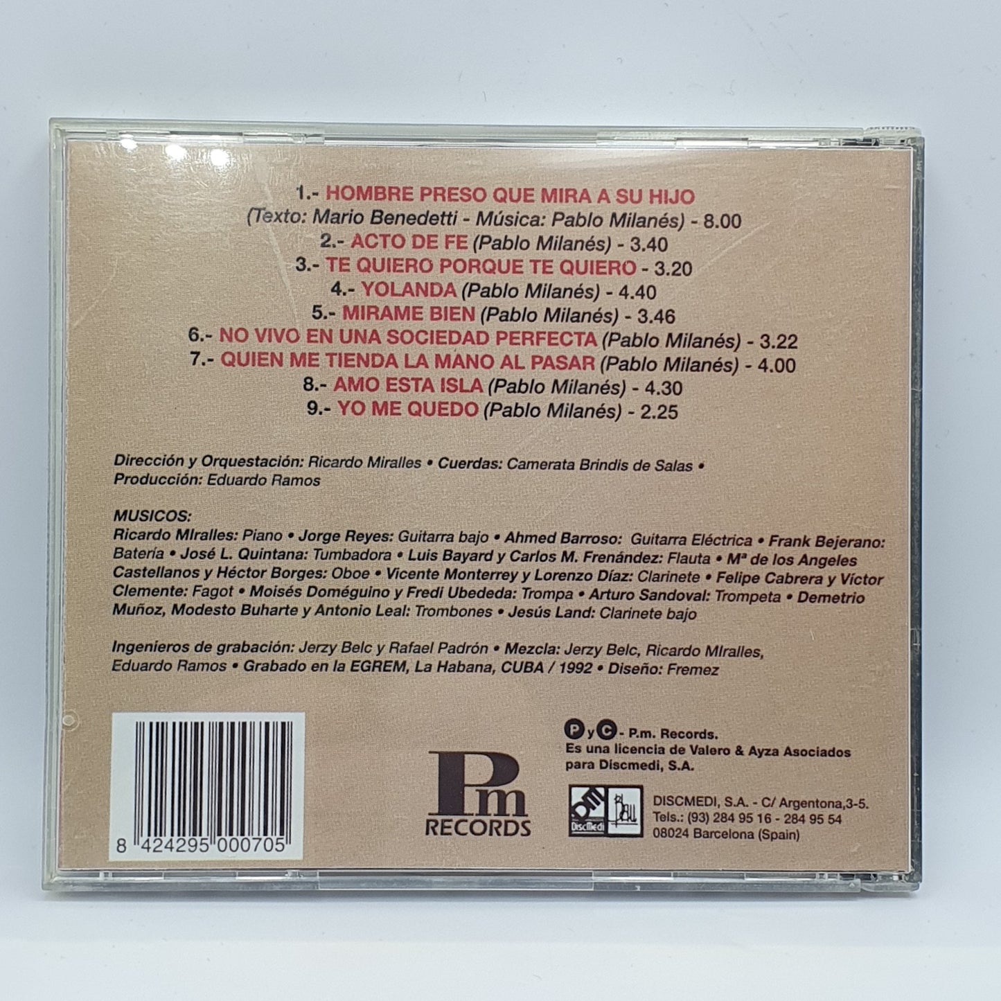 Pablo Milanés ‎– Amo Esta Isla