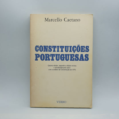Marcello Caetano - Constituições Portuguesas