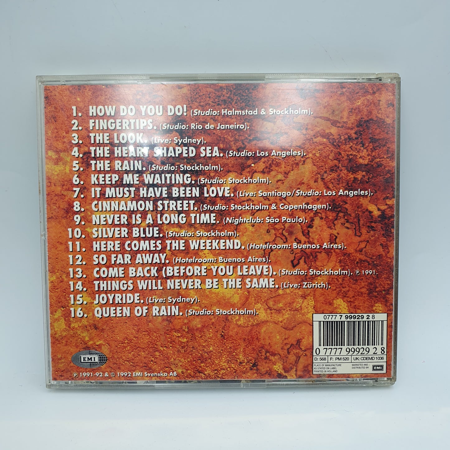 Roxette ‎– Tourism