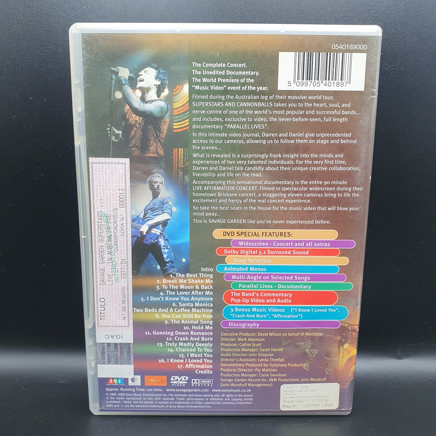 Savage Garden ‎– Superstars And Cannonballs - Live And On Tour In Australia