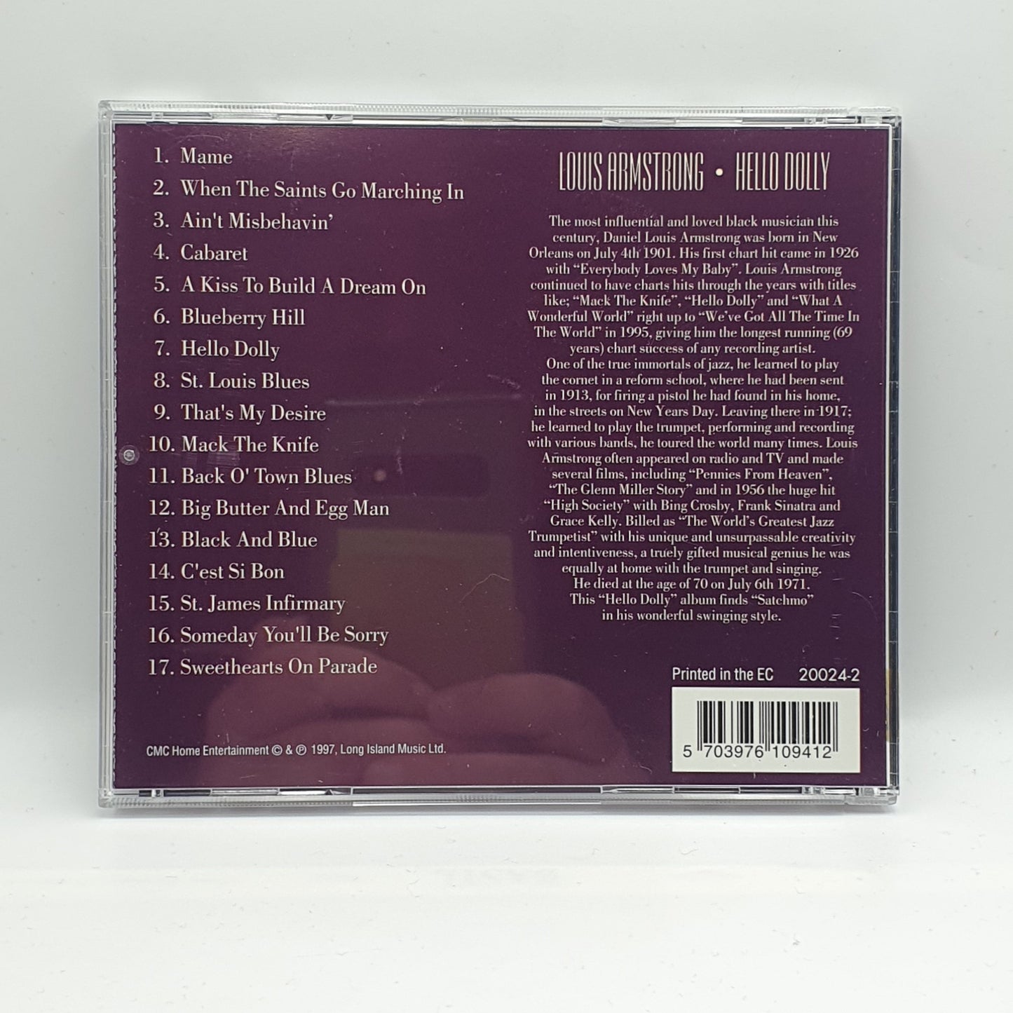 Louis Armstrong ‎– Hello Dolly - 17 Jazz Favourites