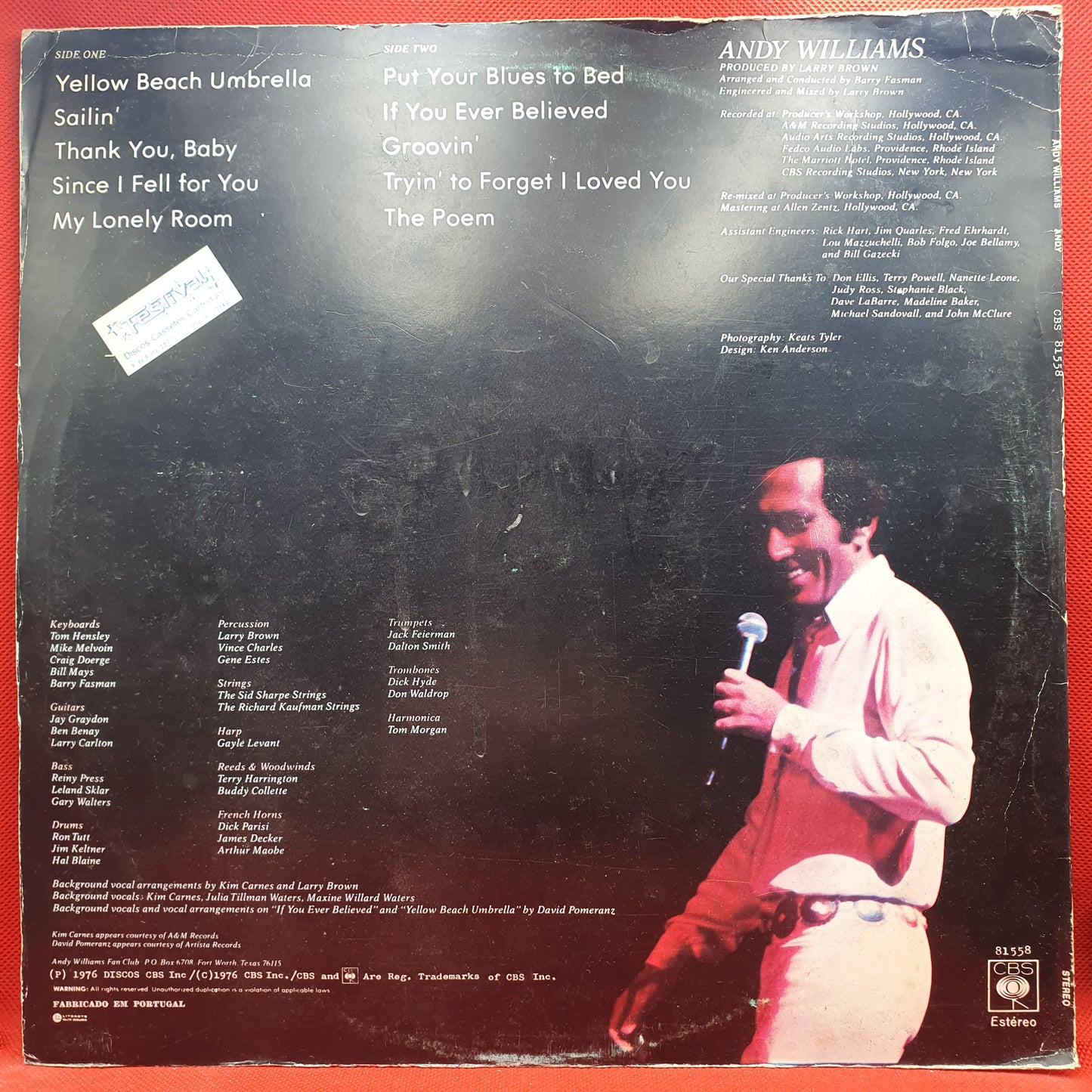 Andy Williams ‎– Andy