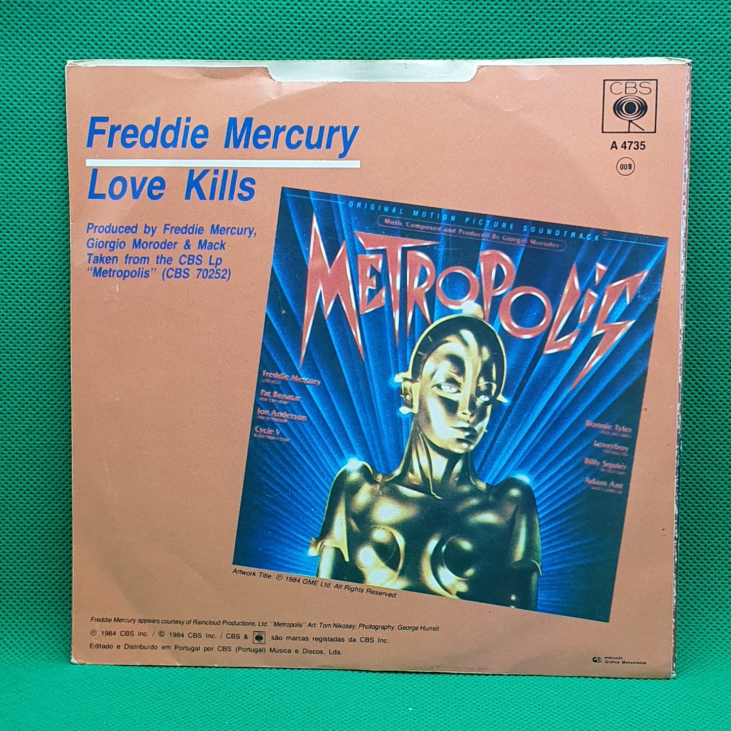 Freddie Mercury ‎– Love Kills