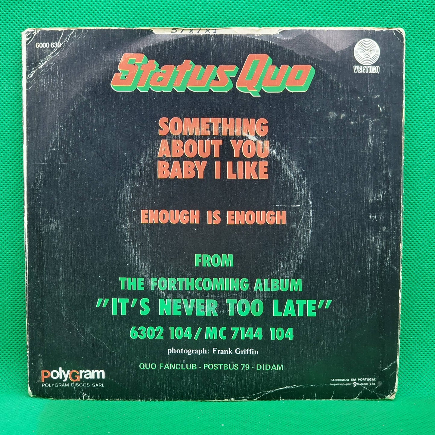 Status Quo ‎– Something About You Baby I Like