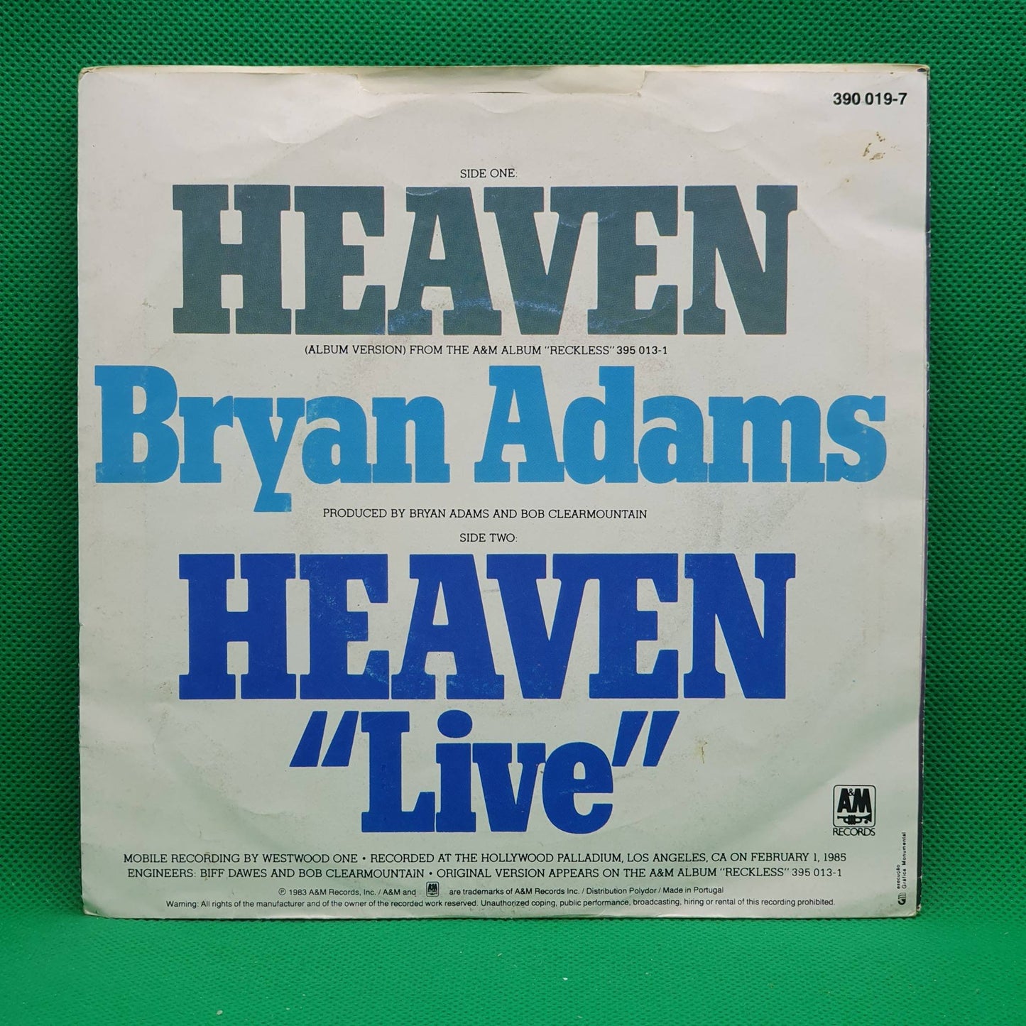 Bryan Adams ‎– Heaven