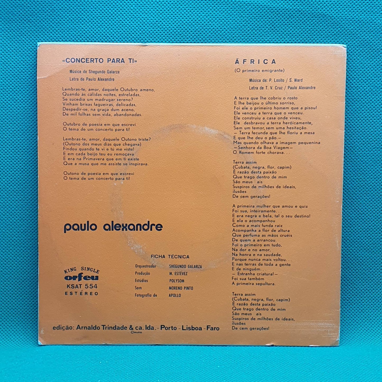 Paulo Alexandre ‎– Concerto Para Ti