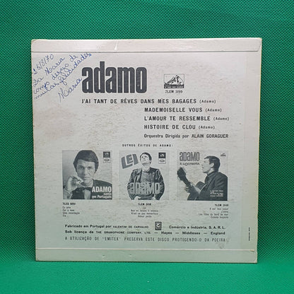 Adamo ‎– J'ai Tant De Rêves Dans Mes Bagages