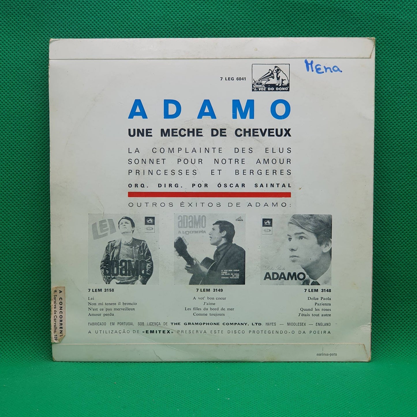 Adamo ‎– Une Meche De Cheveux
