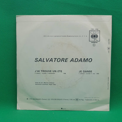 Adamo ‎– J'ai Trouvé Un Été
