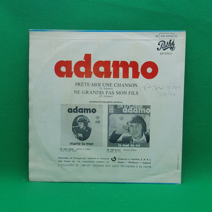 Salvatore Adamo ‎– Prète-Moi Une Chanson / Ne Grandis Pas Mon Fils