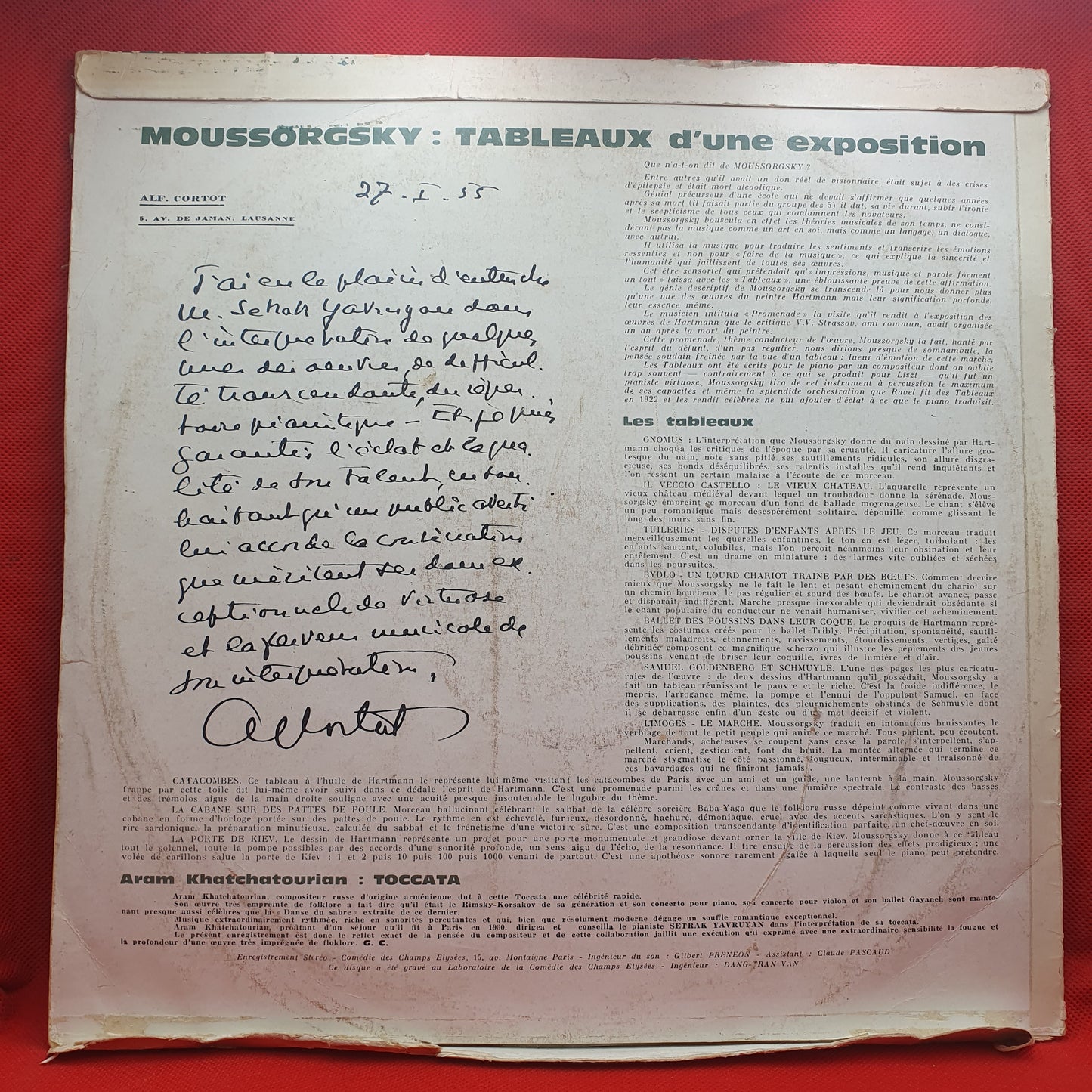 Setrak Yavruyan – Tableaux D'Une Exposition De Moussorgsky