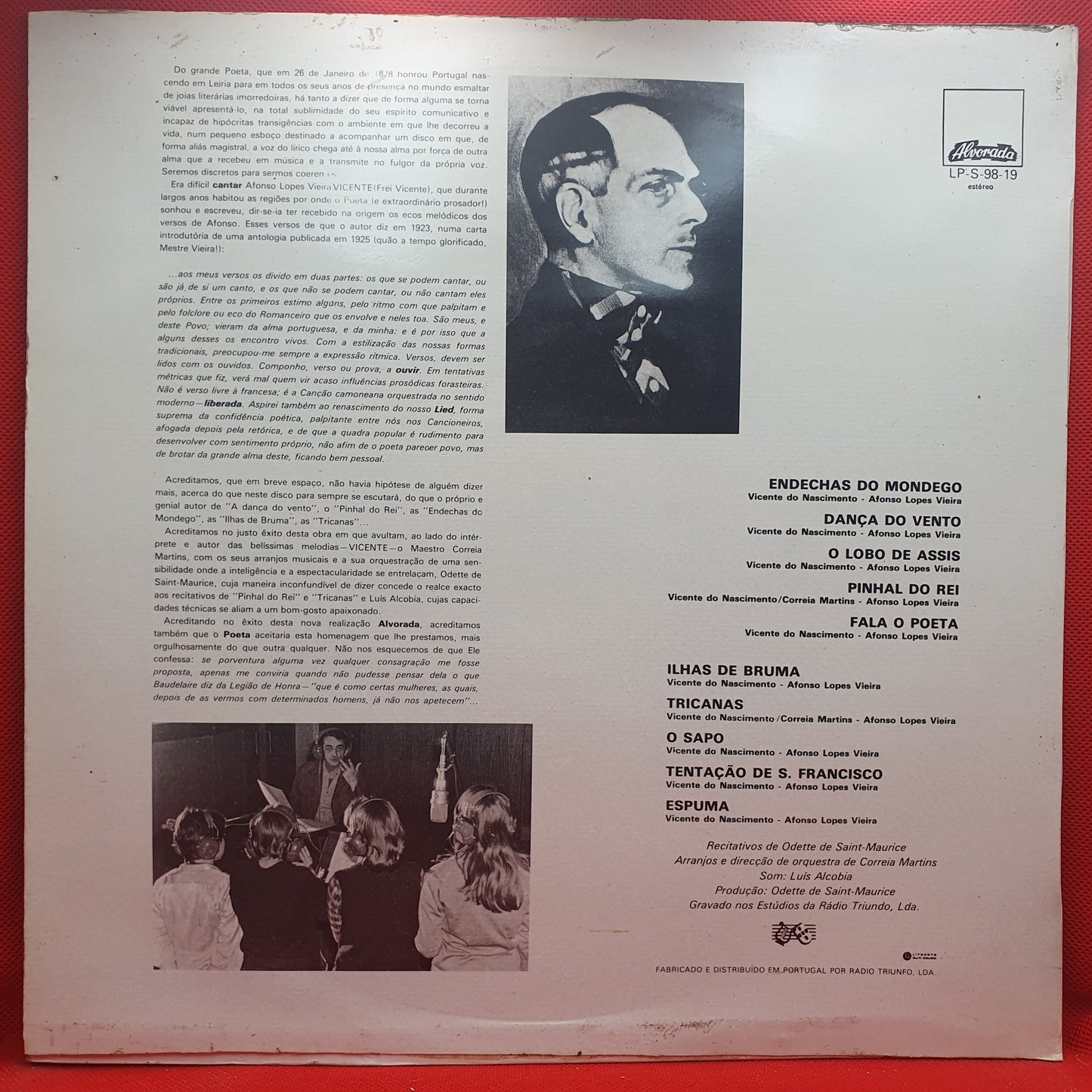 Vicente ‎– Fala O Poeta Afonso Lopes Vieira