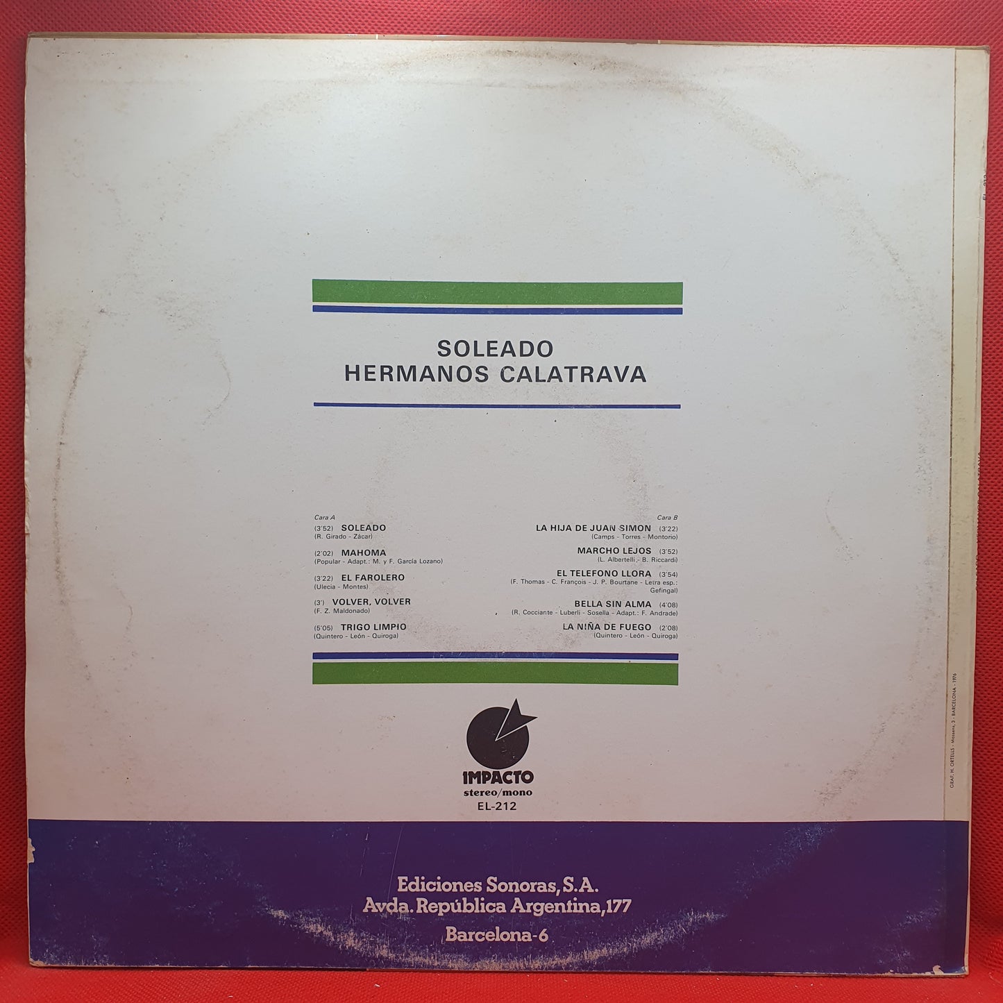 Hermanos Calatrava ‎– Soleado