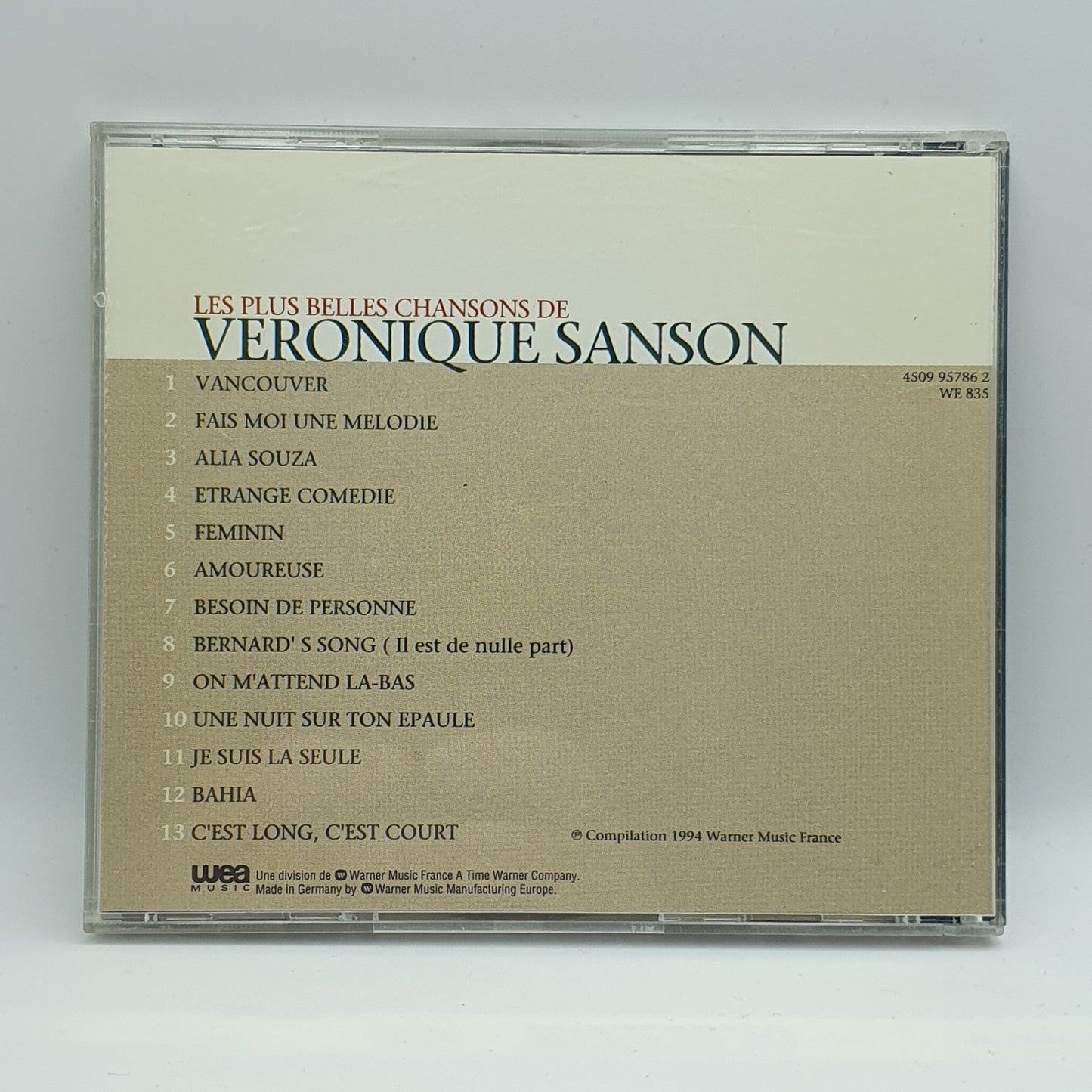 Véronique Sanson ‎– Les Plus Belles Chansons De Véronique Sanson