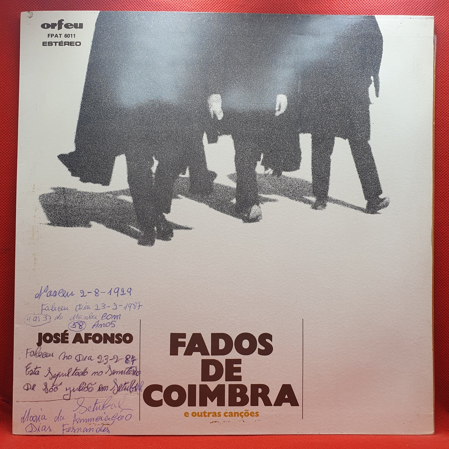 José Afonso ‎– Fados De Coimbra E Outras Canções