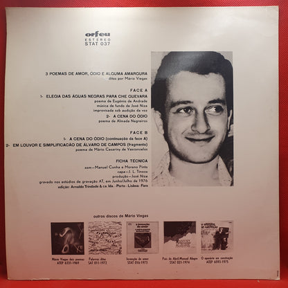 Mário Viegas ‎– 3 Poemas De Amor, Ódio E Alguma Amargura