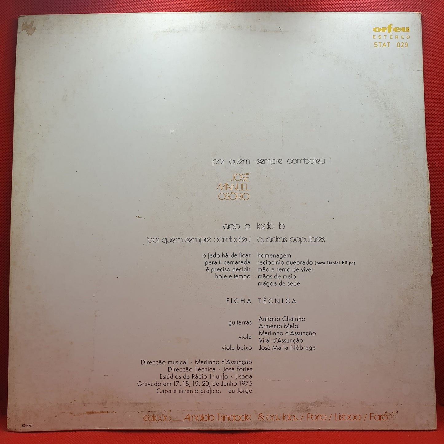 José Manuel Osório ‎– Por Quem Sempre Combateu