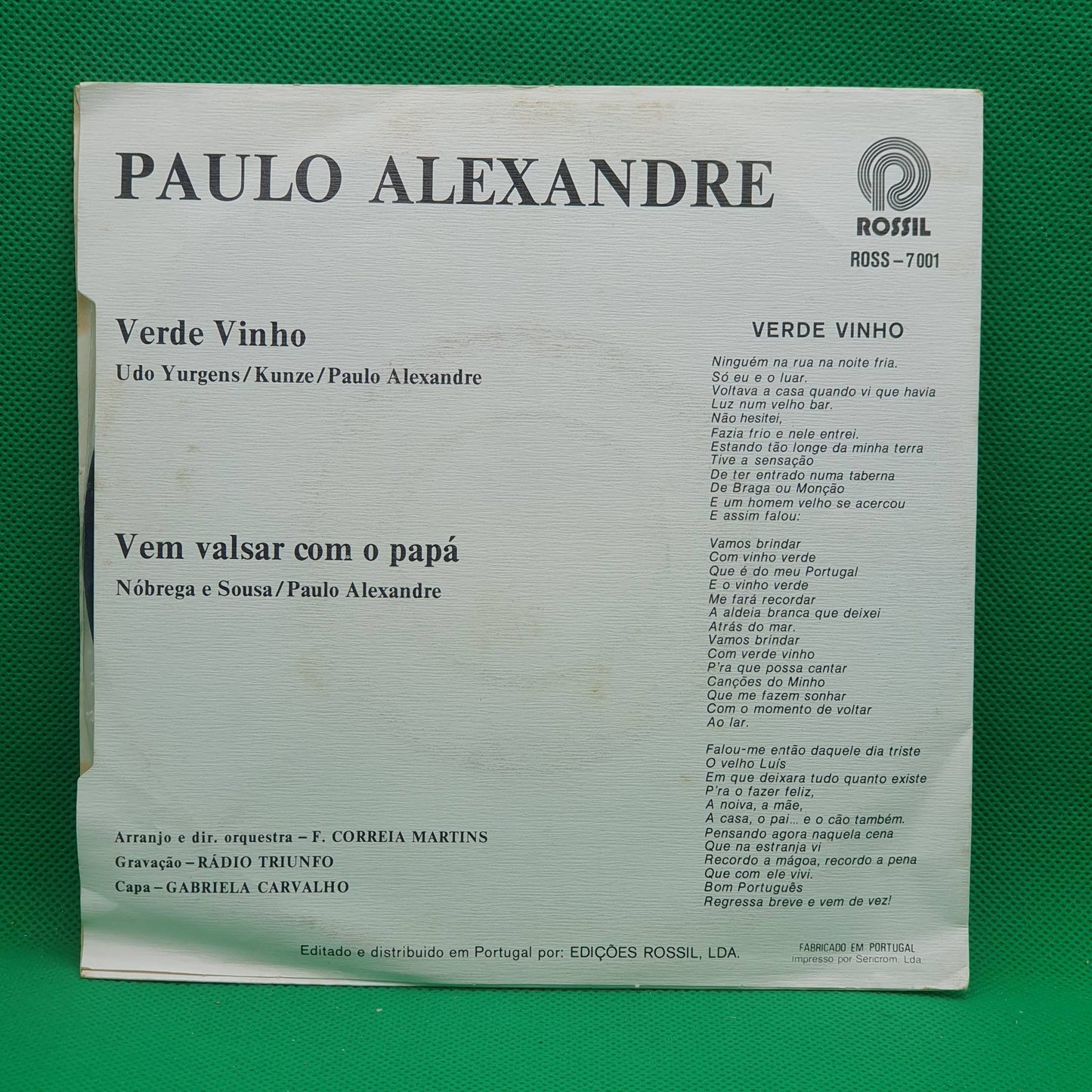Paulo Alexandre ‎– Verde Vinho