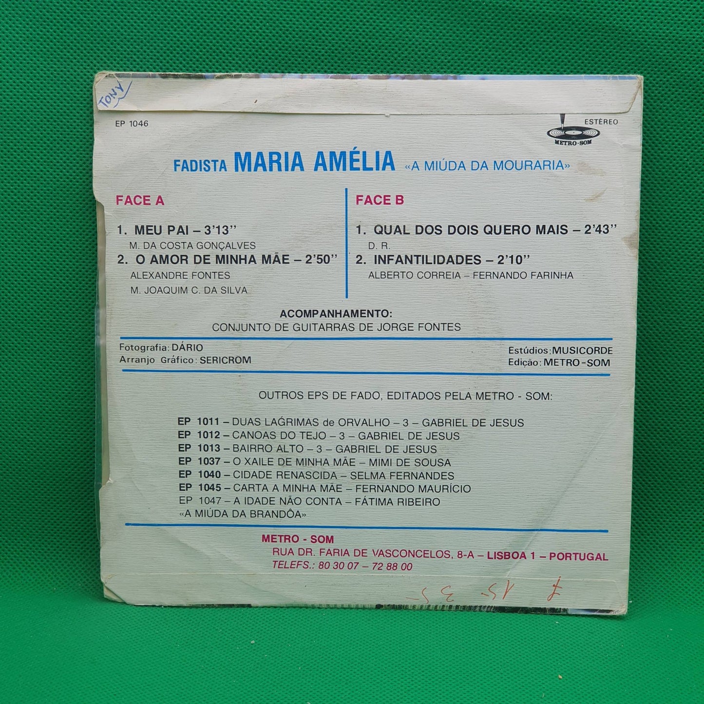 Maria Amélia ‎– Fadista Mária Amélia