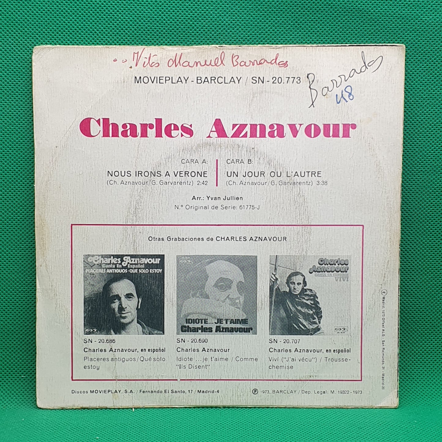 Albert Hammond ‎– Comprenderte 