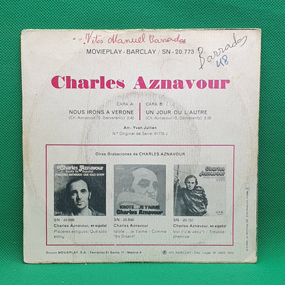 Charles Aznavour ‎– Nous Irons À Verone