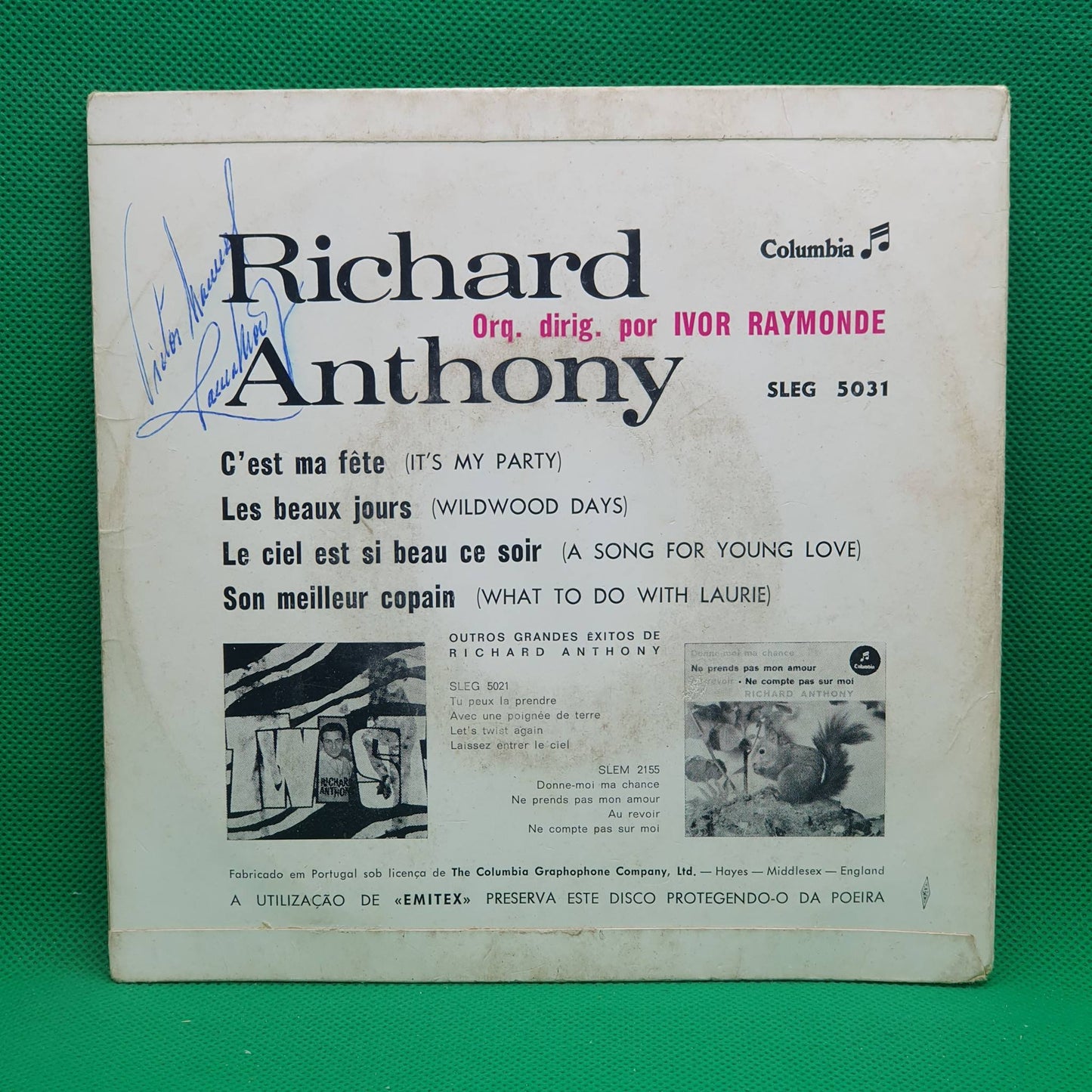 Richard Anthony ‎– C'est Ma Fête