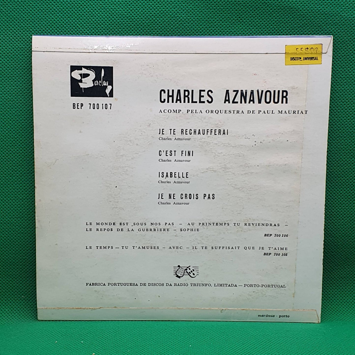 Charles Aznavour ‎– Isabelle