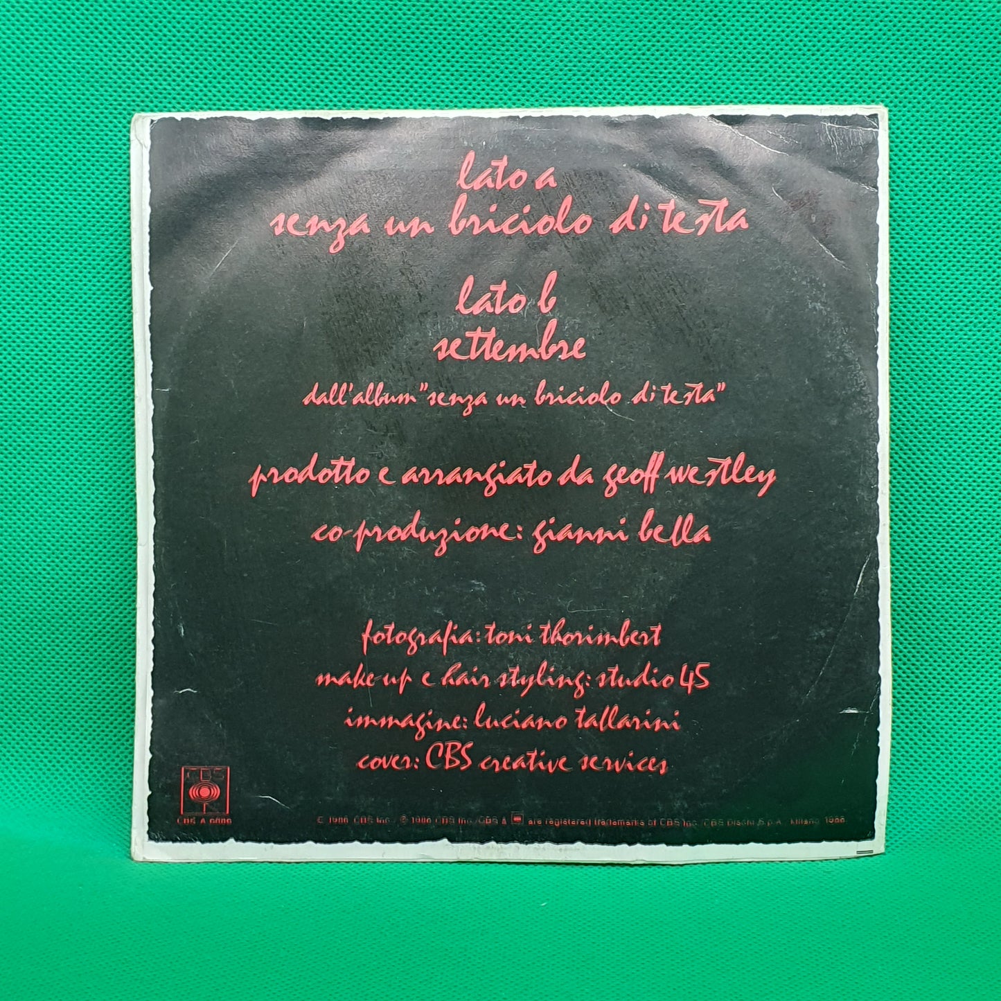 Marcella Bella ‎– Senza Un Briciolo Di Testa