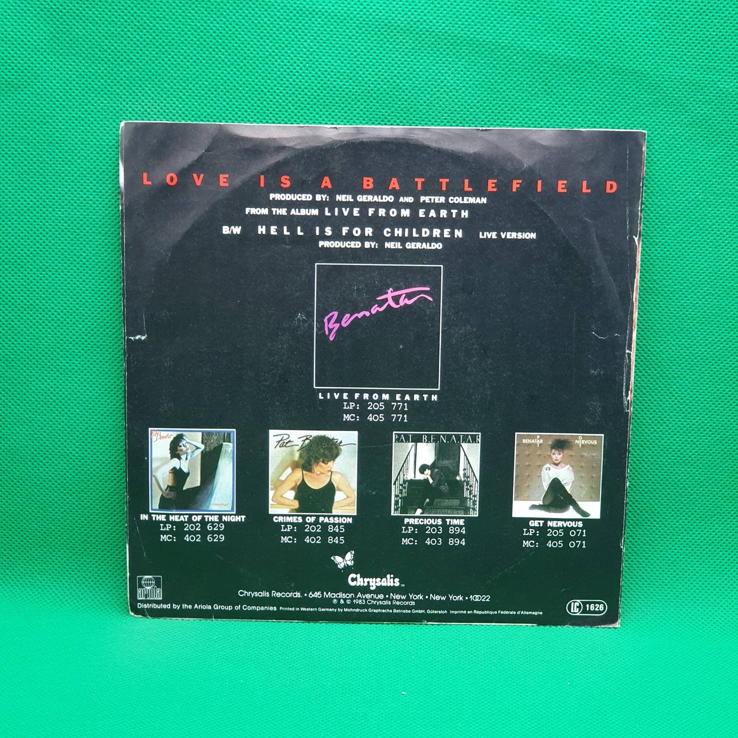 Pat Benatar ‎– Love Is A Battlefield