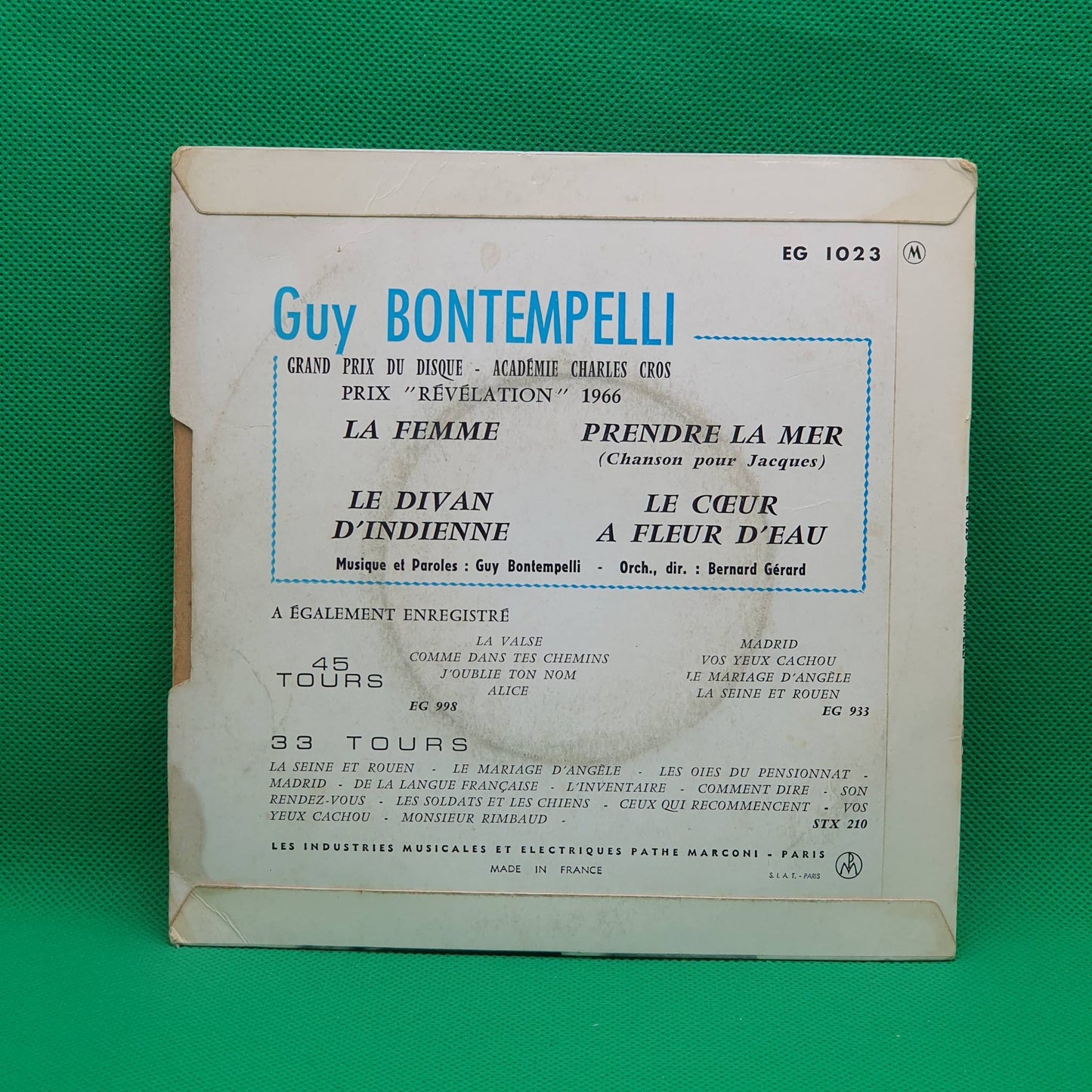 Guy Bontempelli ‎– La Femme