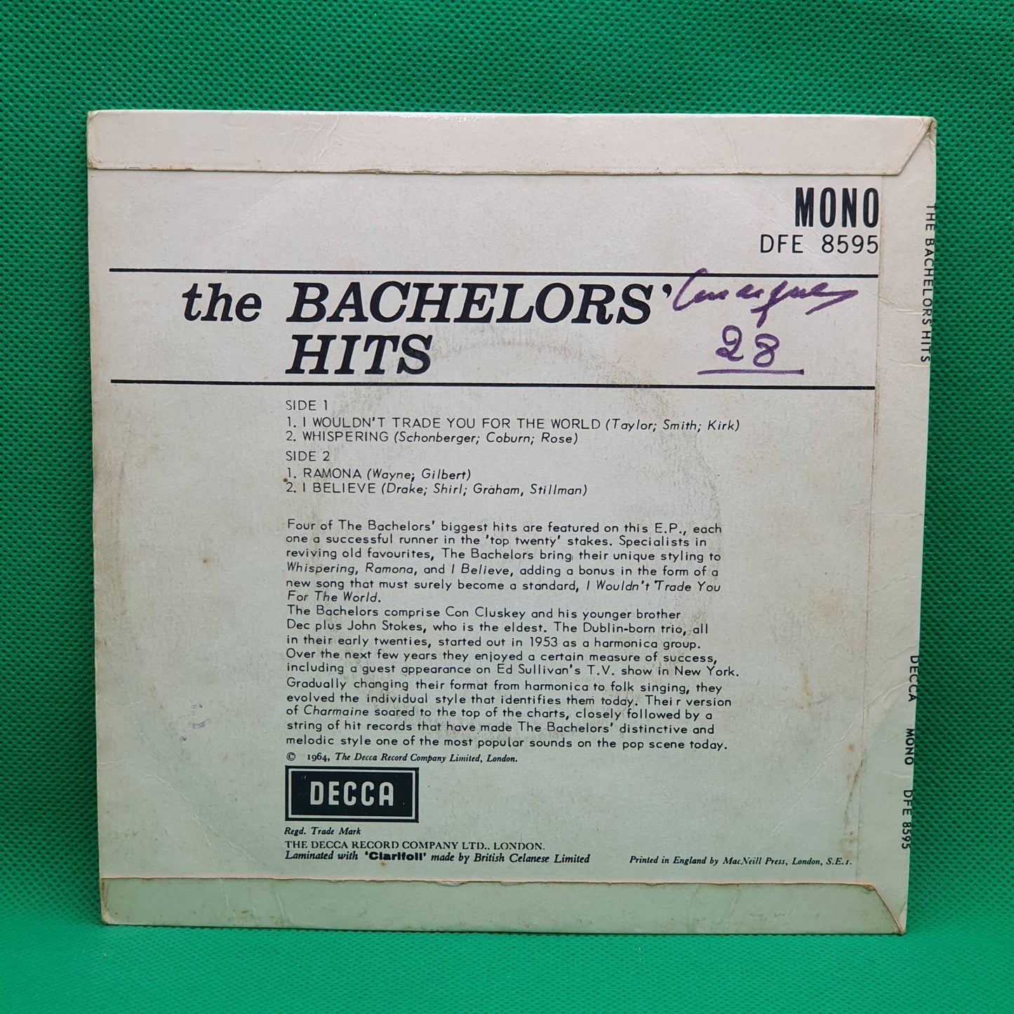 The Bachelors ‎– The Bachelors' Hits