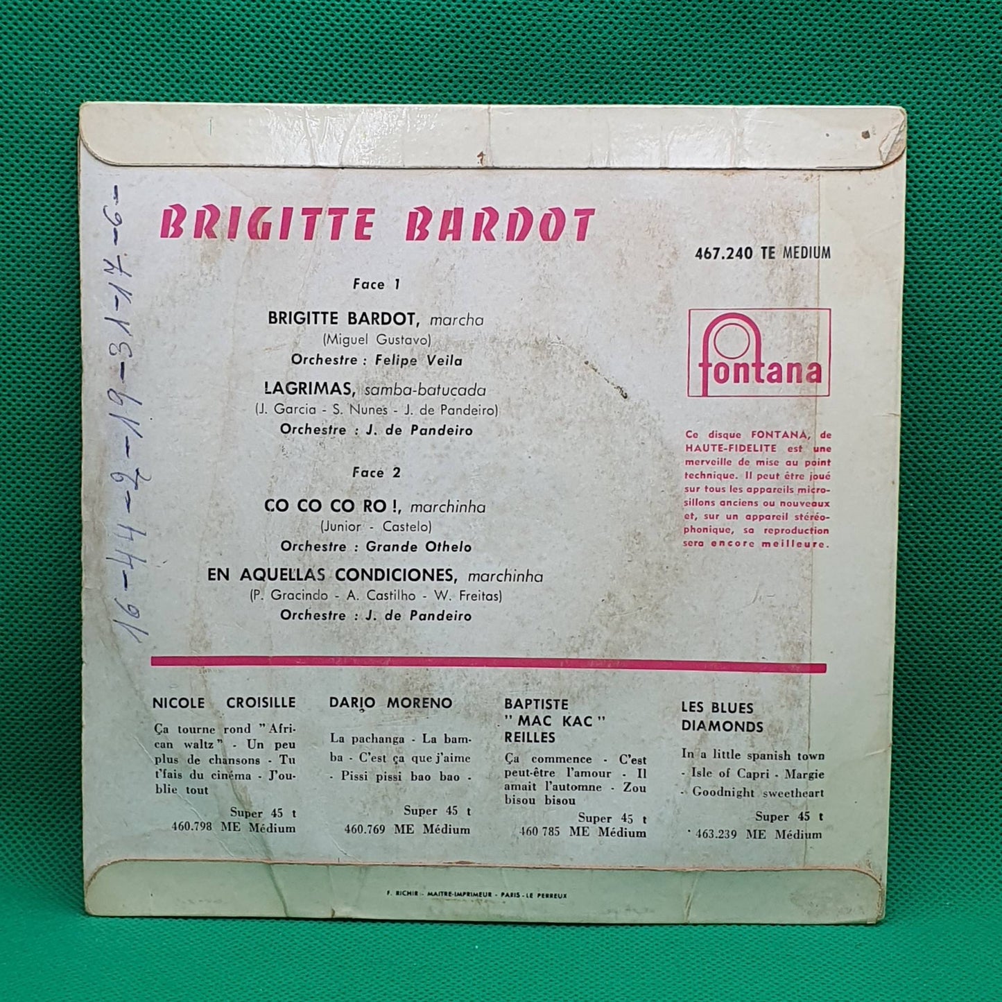 Brigitte Bardot - En Aquellas Condiciones / Lagrimas