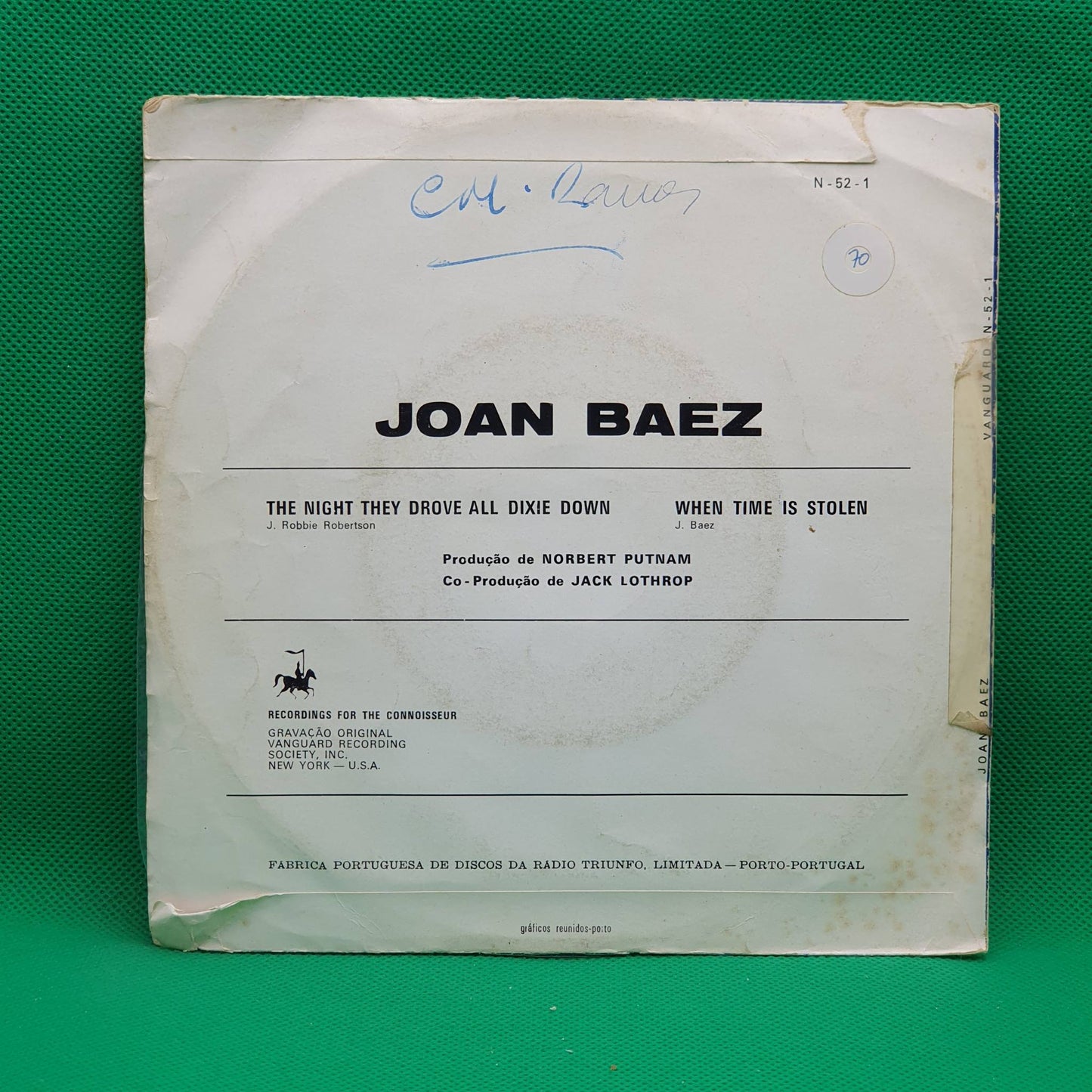 Joan Baez ‎– The Night They Drove Old Dixie Down