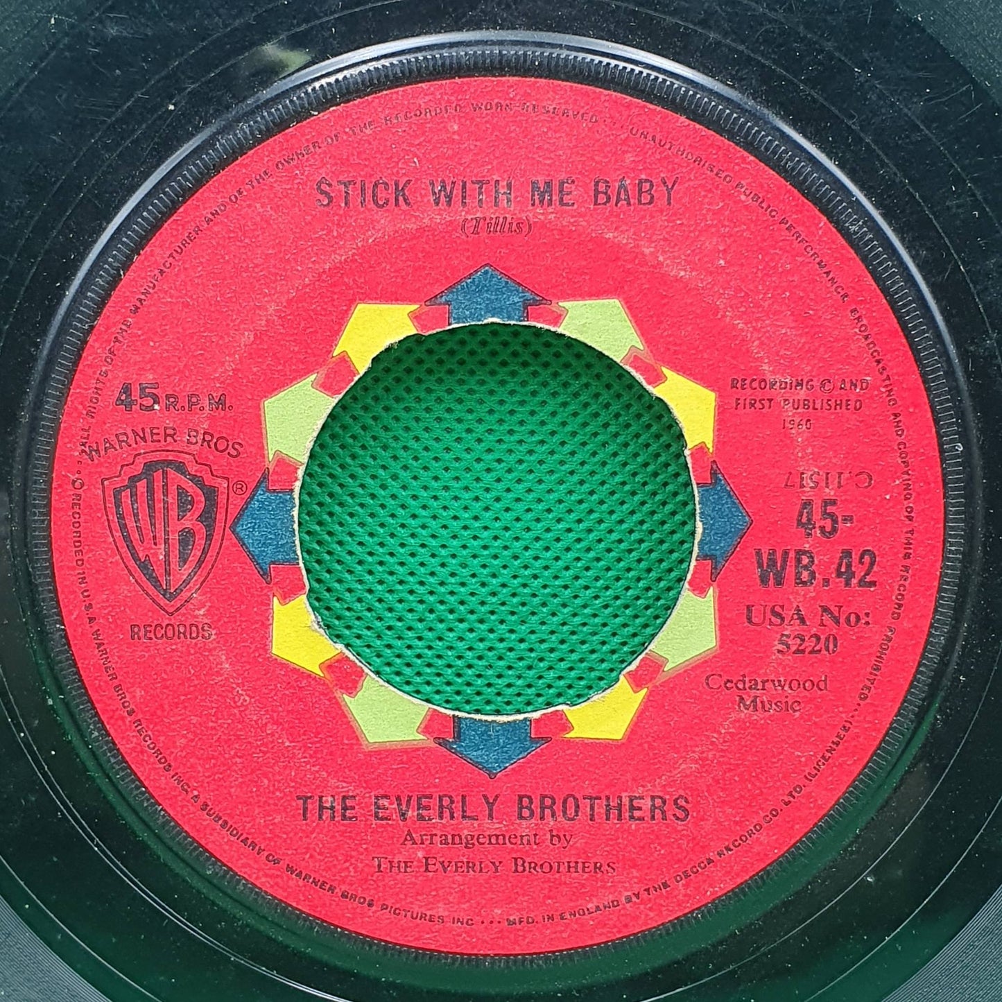 The Everly Brothers ‎– Stick With Me Baby