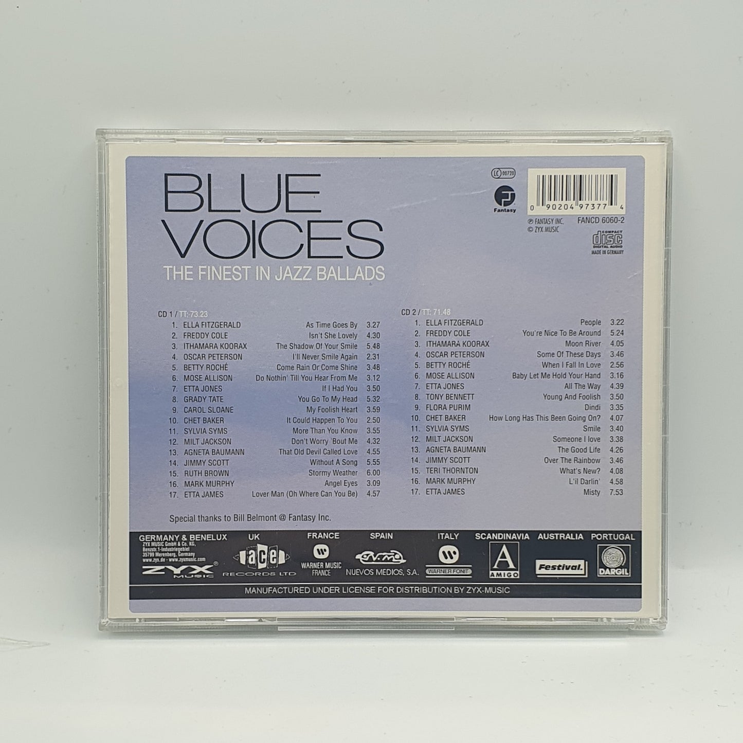 Various ‎– Blue Voices (The Finest In Jazz Ballads)